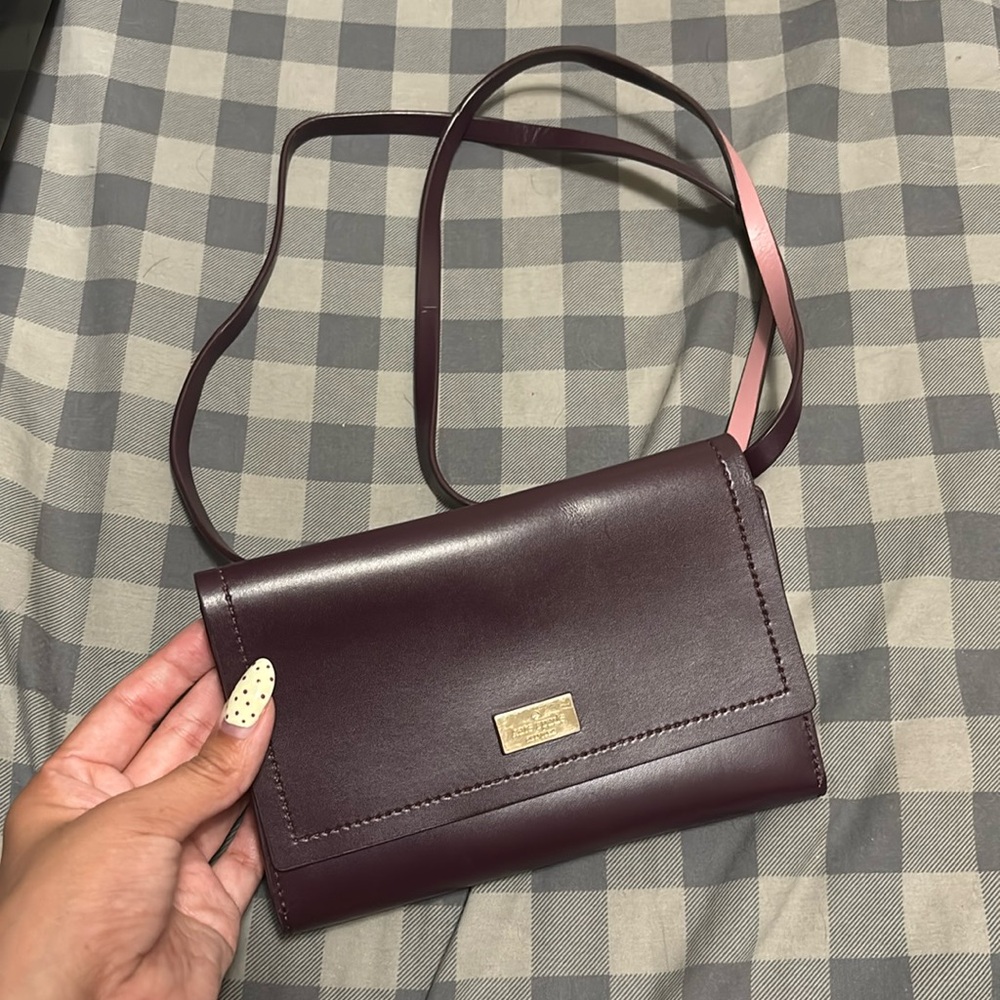 Kate Spade Wallet Crossbody Plum Bag